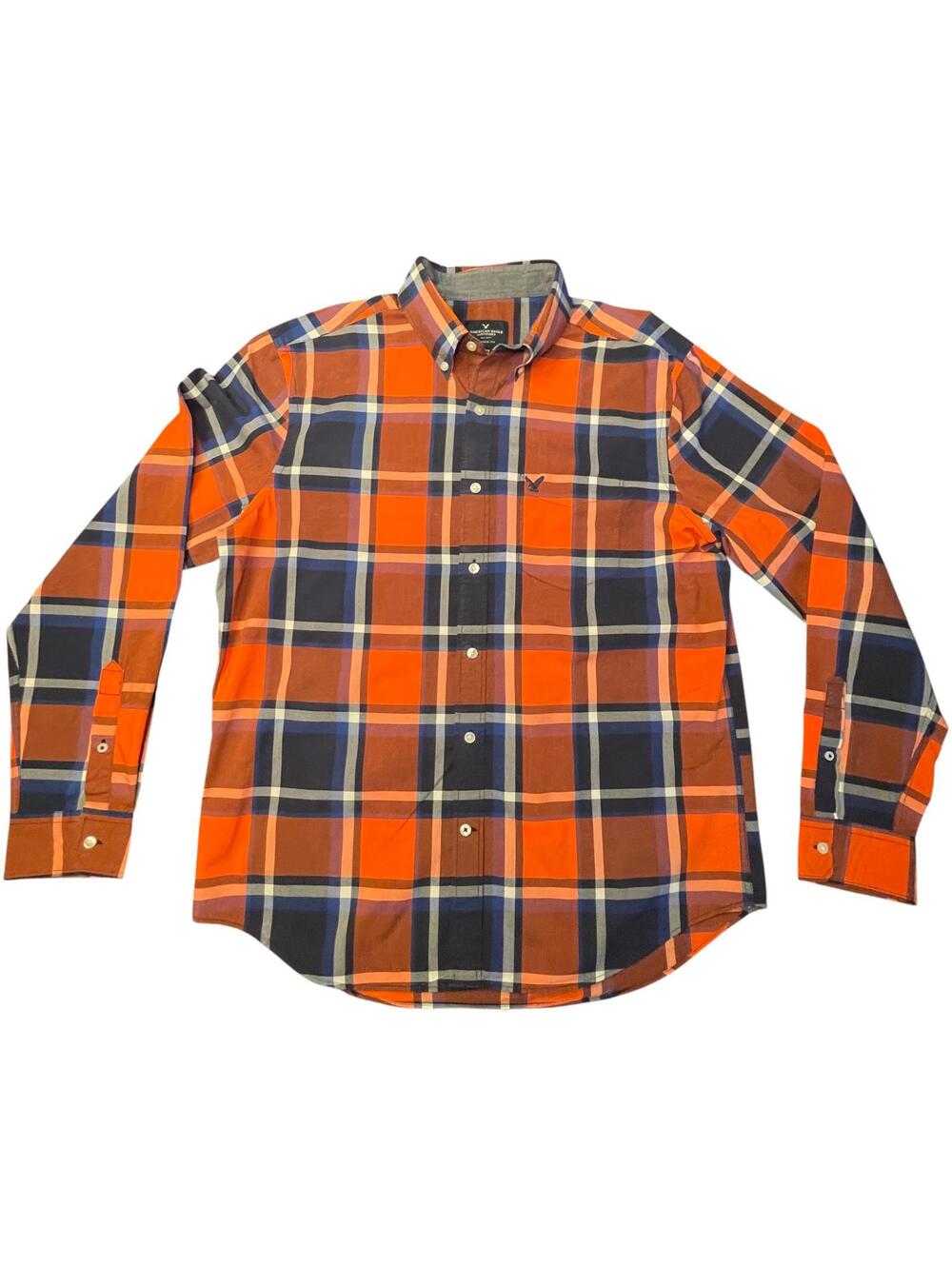 American Eagle Men’s‎ LG Plaid Button Down Shirt Classic Fit
